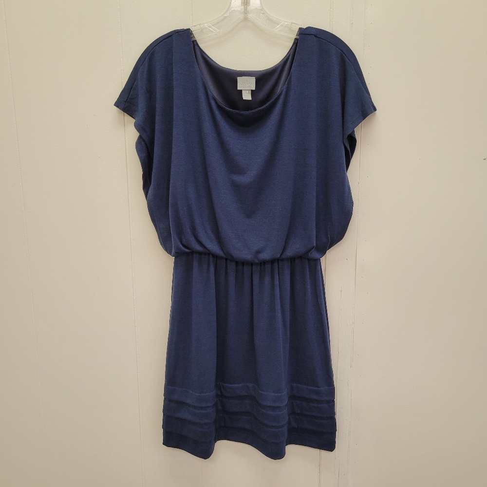 Vanity Short Batwing Sleeve  Ruffle Hem Dress